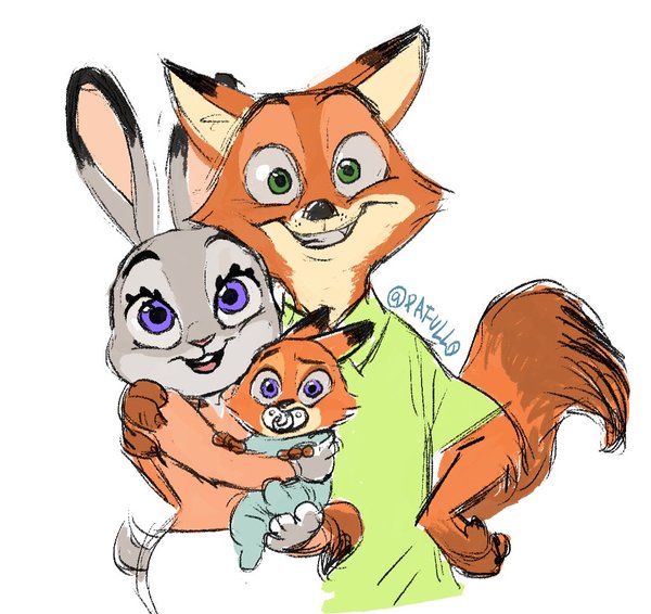 Happiness and health to them (=^~^=) - Zootopia, Zootopia, Nick and Judy, 