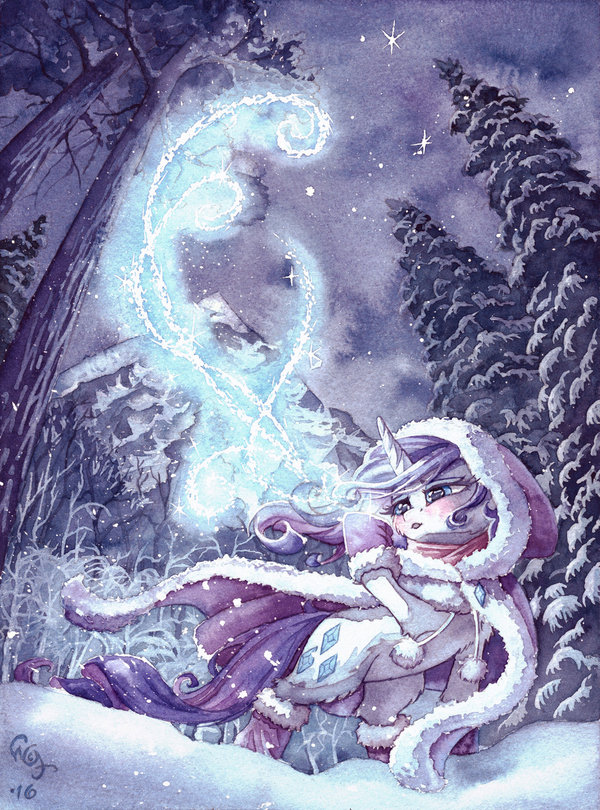 Winter - My Little Pony, Rarity, The-Wizard-Of-Art