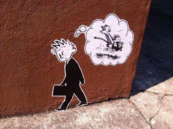 The boy grew up - Calvin and Hobbs, Comics, Images, Graffiti