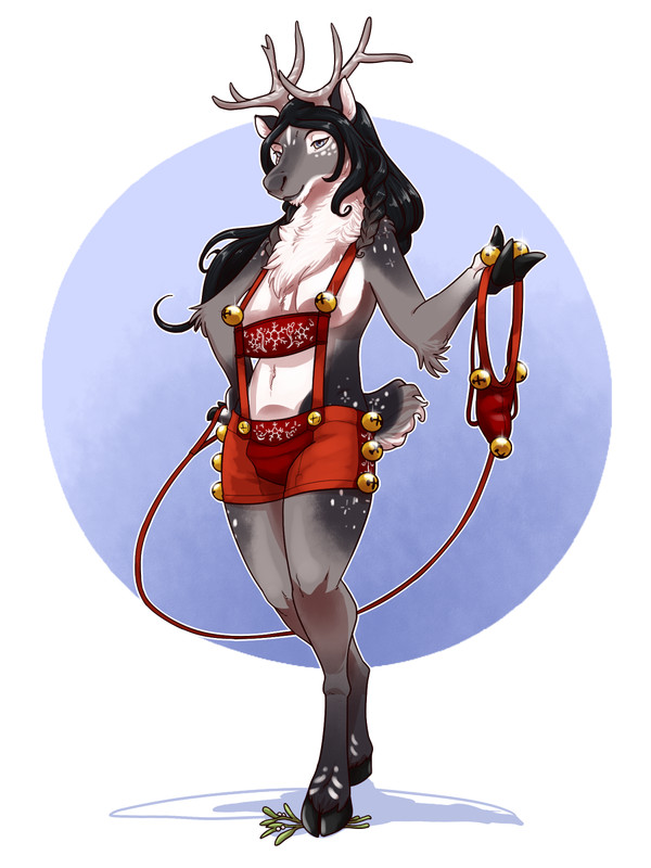 Let's get you harnessed up... - NSFW, , Art, Furry, Anthro, Furotica, Elk