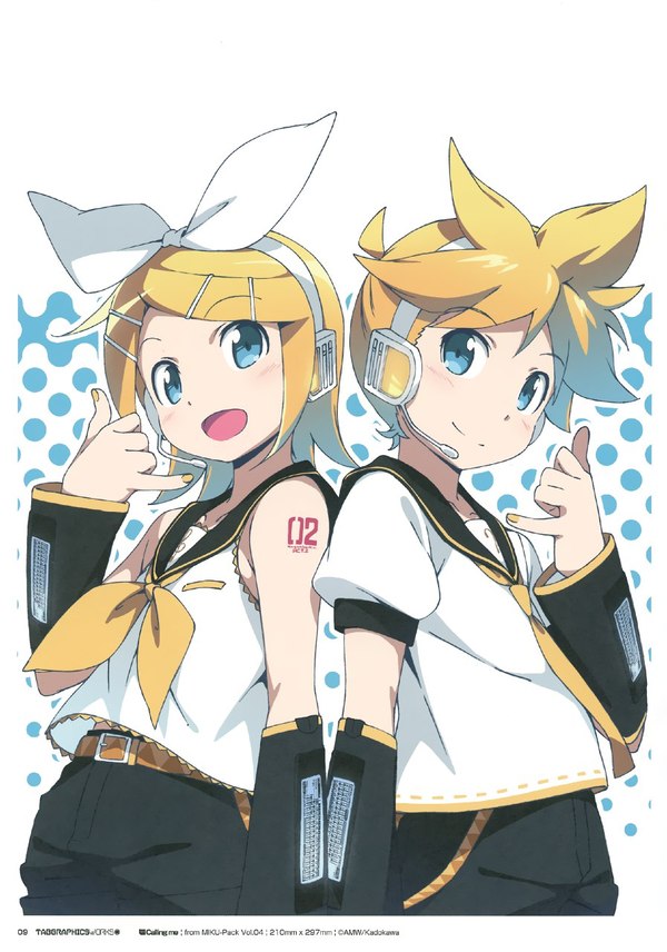 Rin & Len - Anime Art, Vocaloid, Rin, Len, Не аниме