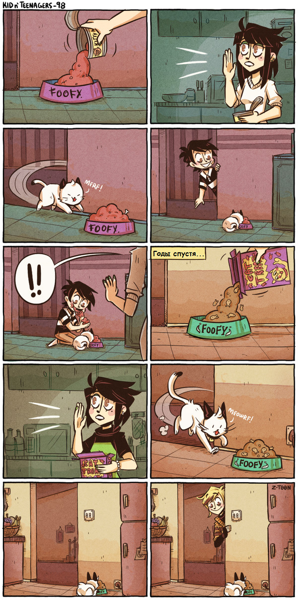 Cat - Comics, z-T00n, cat, Cat's food