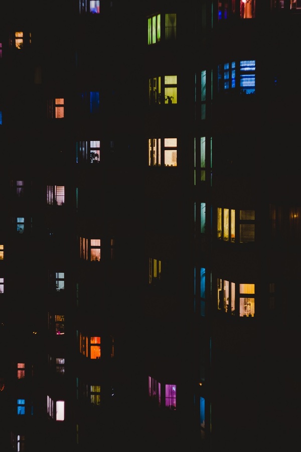 Colors of life. - My, Photo, My, Canon, Helios 44m, Moscow, Night, House, Helios 44m