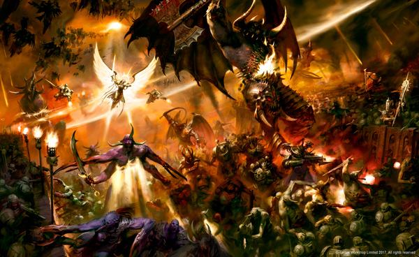 Mornings on Cadia don't start with coffee - Warhammer 40k, Cadia, Fall of Cadia, Saint Celestine, Chaos, Daemons
