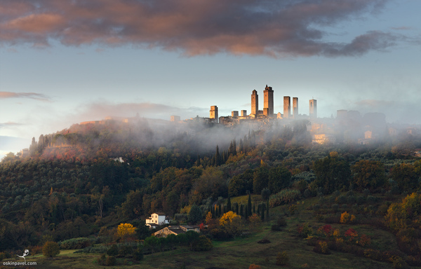 City of San Gimignano, Italy. - Photo, Town, The mountains, Tuscany, Italy, beauty