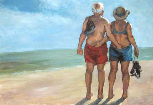 Old age. - Old age, Old men, Painting