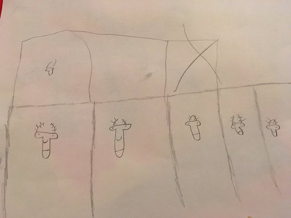 A six-year-old child drew a deer... - Christmas, Deer, Children, Drawing, Deer