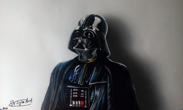 Darth Vader Drawing for the exit of Rogue One/ Darth Vader Drawing. One of the last works - My, Darth vader, Drawing, Art, Star Wars IV: A New Hope, Star Wars, Darth vader
