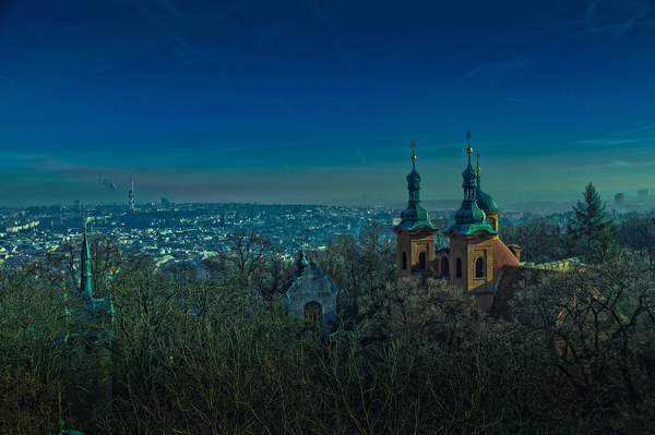 View from the Petrin Tower - My, Prague, Czech, Raw, HDR