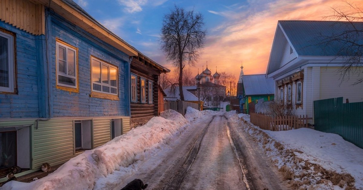 Фото на улице в деревне