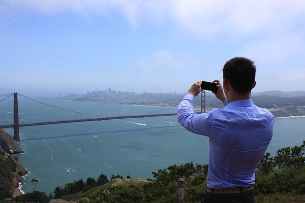 Golden Gates, San-Francisco. - My, , Horizon, Photo, Bridge, View, The photo