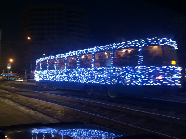 New Year's tram - New Year, Krasnodar, Tram