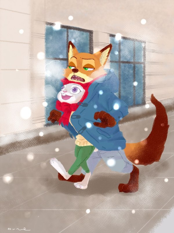 Happy New Year, everyone! (=^~^=) To N.G. 3 days left!(=^~^=) - Zootopia, Zootopia, Nick and Judy, , New Year