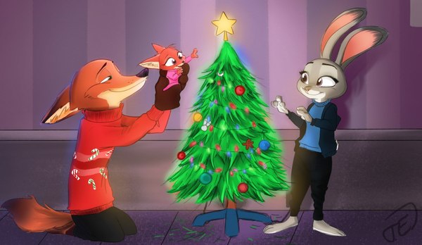 Happy New Year everyone!(=^~^=) 2 days left(=^~^=) - Zootopia, Zootopia, Nick and Judy, , New Year