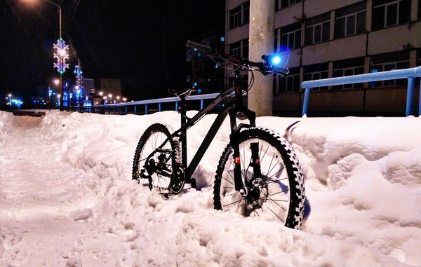 On fresh snow - My, A bike, Norco, Norilsk, Talnakh