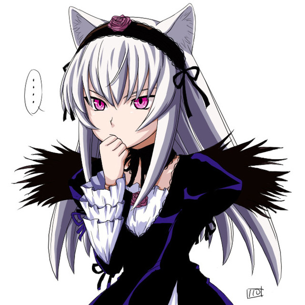 Neko Gin - Anime, Anime art, Rozen maiden, Suigintou