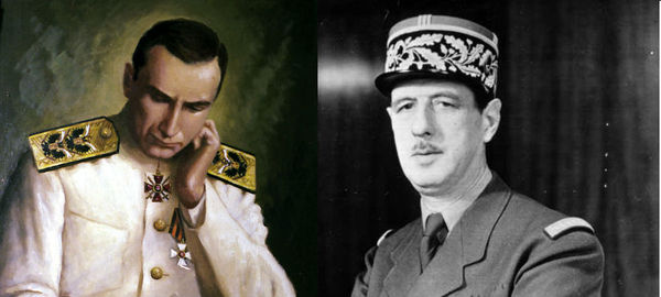 Kolchak and de Gaulle. - Story, World War I, The Second World War, Russia, the USSR, Stalin, Kolchak, Tsar, Longpost