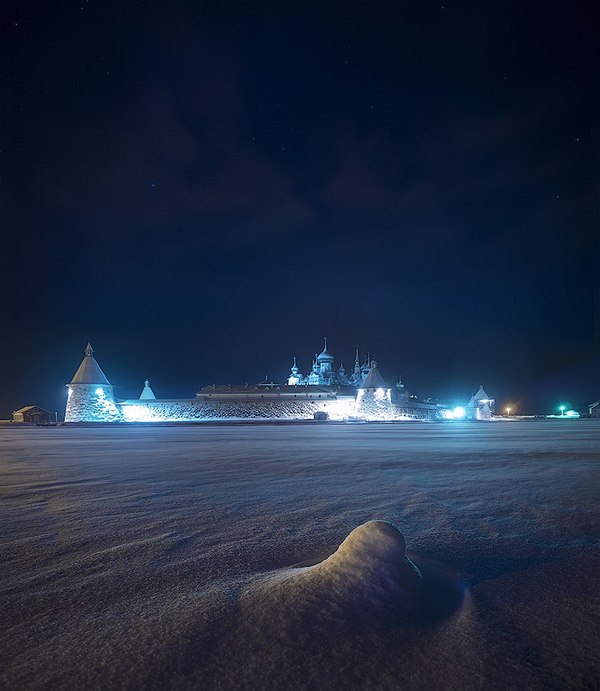 Solovki winter night - Solovki, Winter Night New Year