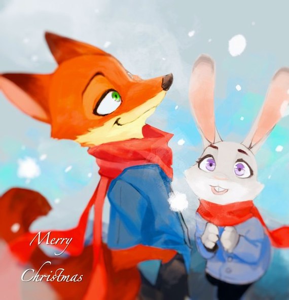 Just a little bit before the New Year (=^~^=) - Zootopia, Zootopia, Nick and Judy, , New Year