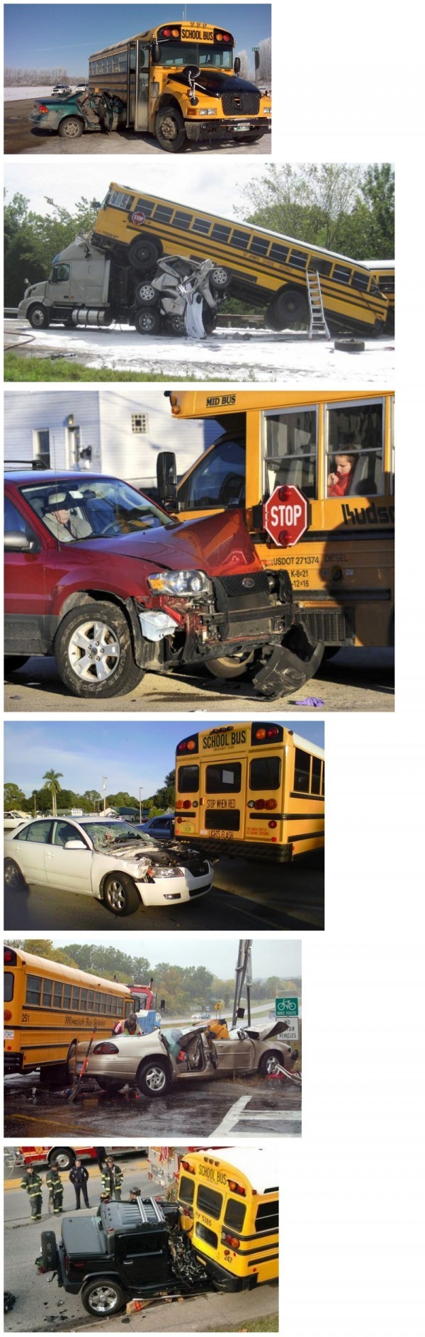 Don't mess with the school bus - Crash, Road accident, School bus, Strong, Longpost