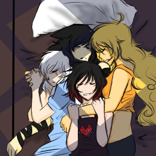  ...  RWBY, Anime Art, Ruby Rose, Weiss Schnee, Blake Belladonna, Yang Xiao Long, ,  