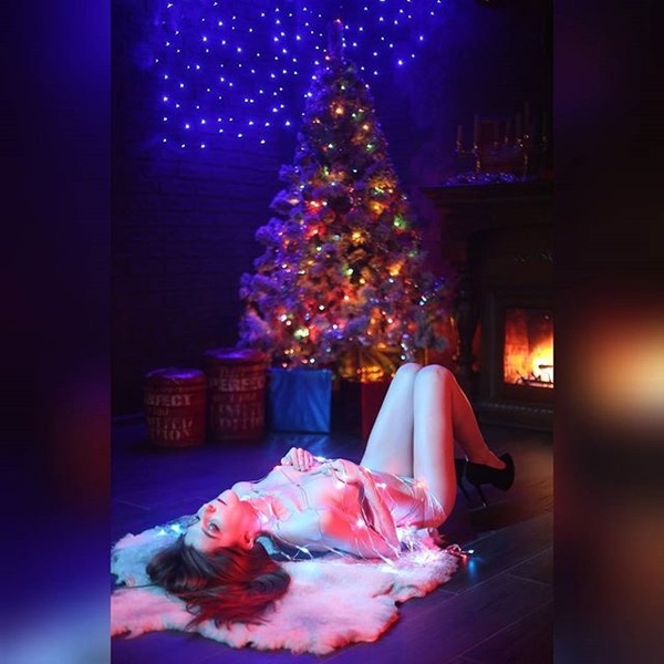 Let's add a little New Year's mood) - NSFW, My, Christmas trees, New Year, Photo, Girls