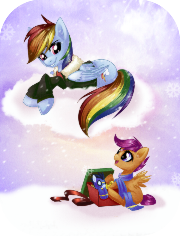 Holiday Ponies My Little Pony, Rainbow Dash, Scootaloo, 