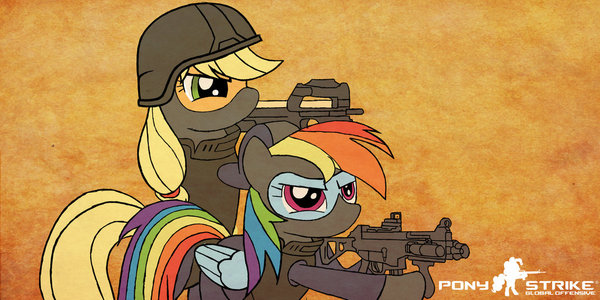 Pony Strike My Little Pony, Applejack, Rainbow Dash, , , Counter-strike, MLP Military