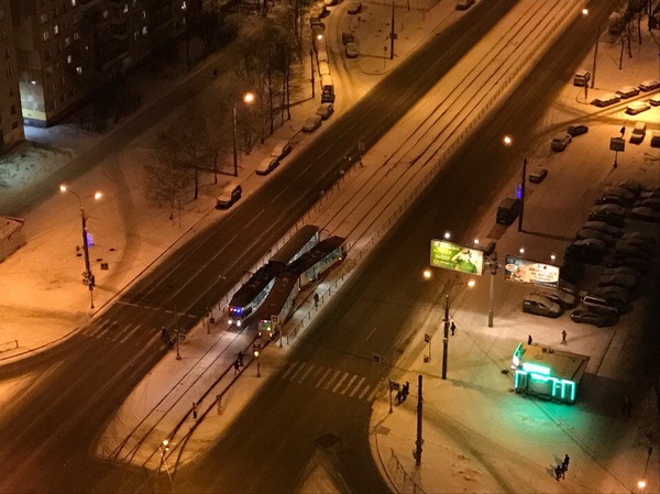 Trample of the fundamental. - Photo, Road accident, Tram, Saint Petersburg, Euclid, January