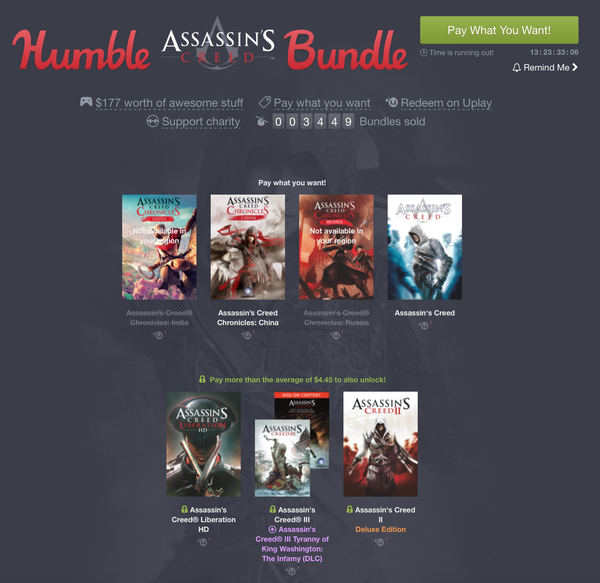    Humble Bundle!  .... Humble Bundle, Assassins Creed, , Wat