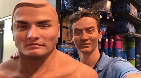 You won’t immediately understand where the mannequin is. - Face swap, , Dummy, Not mine