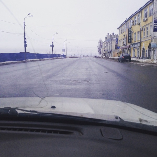 Traffic jams on the first of January. - My, Empty, Town, Auto