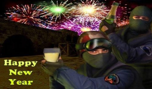 Happy new year. - New Year, Counter-strike