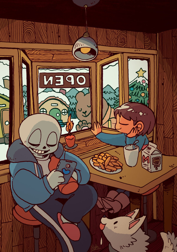    . Undertale, Sans, Frisk