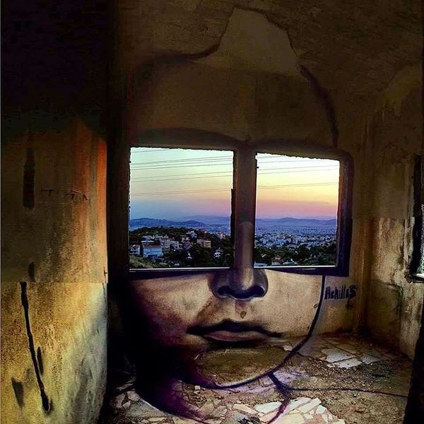 Look into my soul... - Street art, Graffiti, Street painting, Streetartby