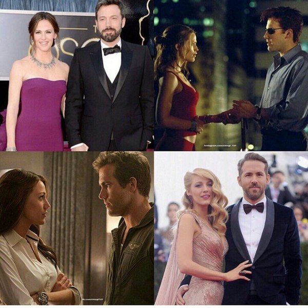 Sometimes it takes a really bad decision to find love. - Ben Affleck, Jennifer Garner, Daredevil, Blake Lively, Ryan Reynolds, Green light, Love