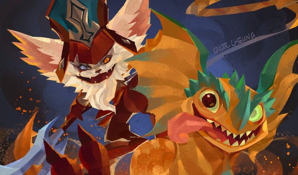 Courage is an unpredictable thing, and crazy people are reliable - League of legends, Kled, Art