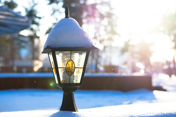 winter lantern - My, Flashlight, Lamp, Photo, Winter