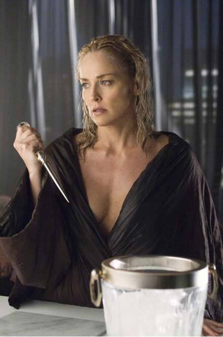 When you leave the soup on the balcony to cool a little. - freezing, Ice, Knife, The basic Instinct, Sharon Stone