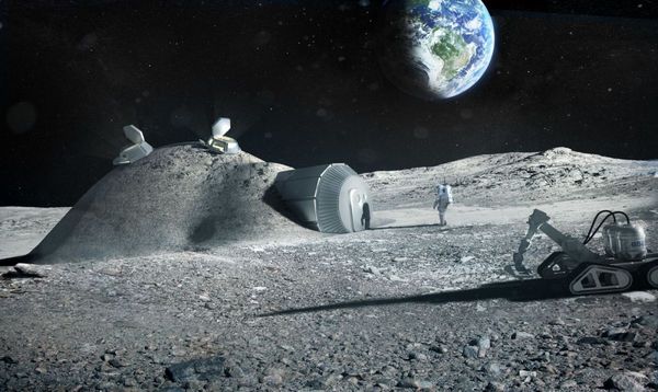 The idea of ??a Moon Village is starting to take shape. - NASA, Future, , Space colonies, moon, Video, Longpost, European Space Agency