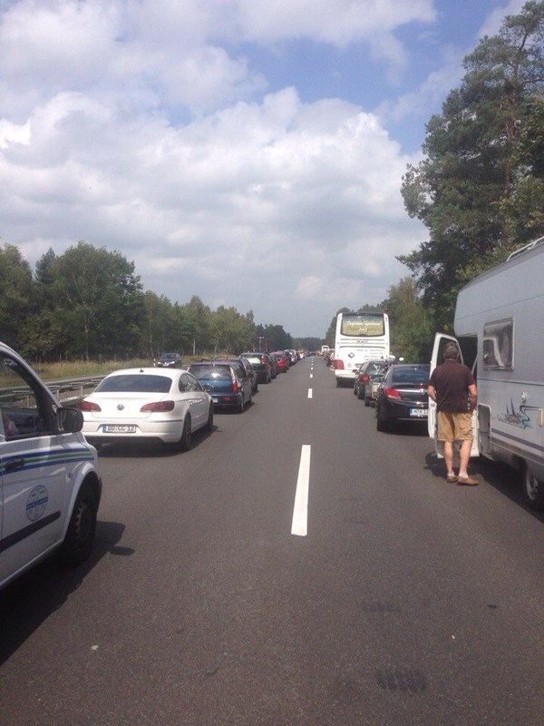 Strange traffic jam in Germany - My, Germany, Germans, Longpost