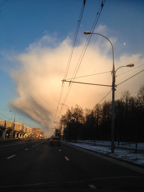 cloud explosion - My, Photo, Clouds, Explosion, Nuclear explosion, , The photo