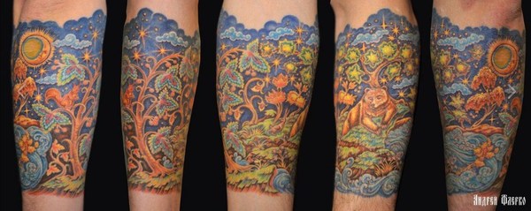 Find a bunny Palekh, master Andrey Flerko, Tula - My, Tattoo, Palekh