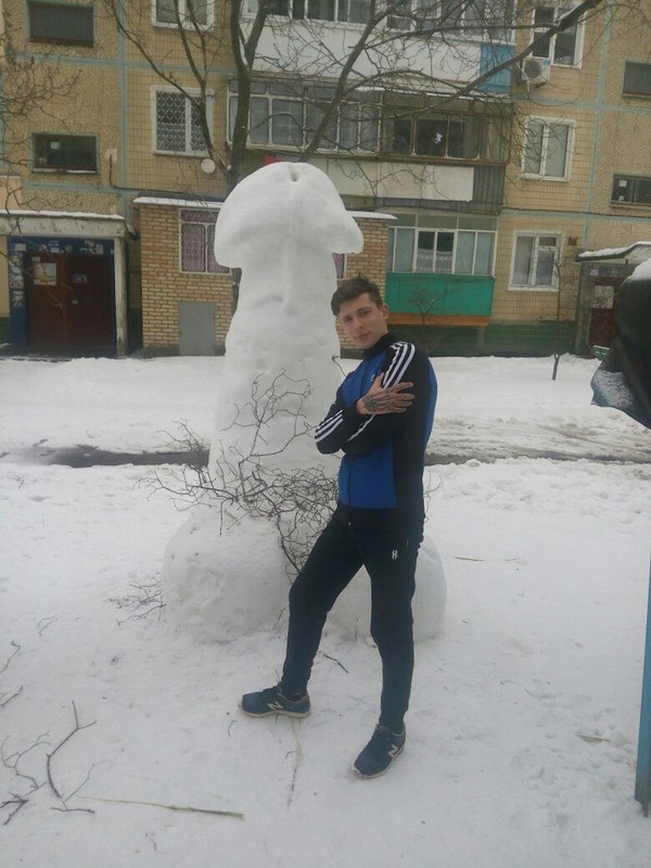 Found where to pose - NSFW, Snow, snowman, Creation