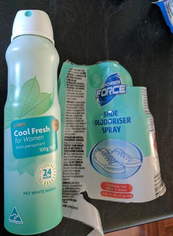 I bought dezik for boots, I decided to read the info on a can, and there .. - Deodorant, Deception, Shoes, From the network, , Reddit