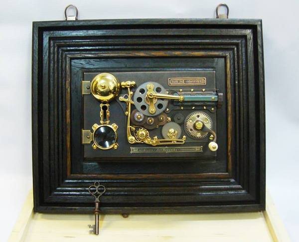 Art object Steampunk safe - My, Steampunk, Safe, , Handmade, Mechanism, , Longpost
