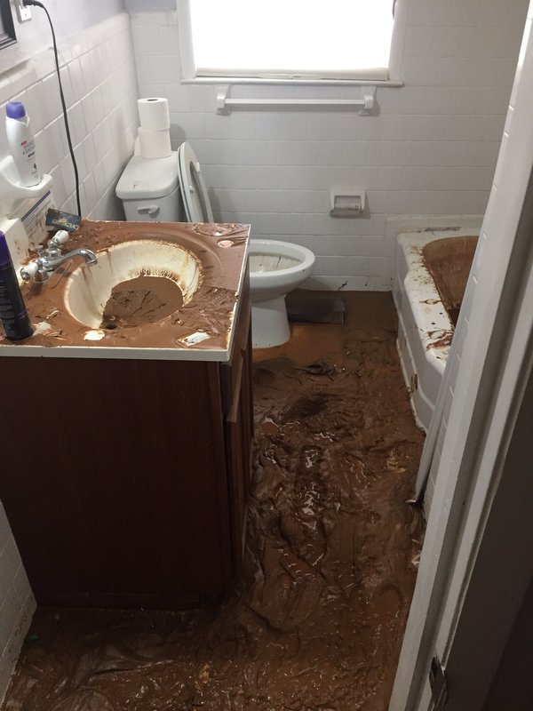 What a nice chocolate flavor. - Bathroom, Crash, Plumbing, 