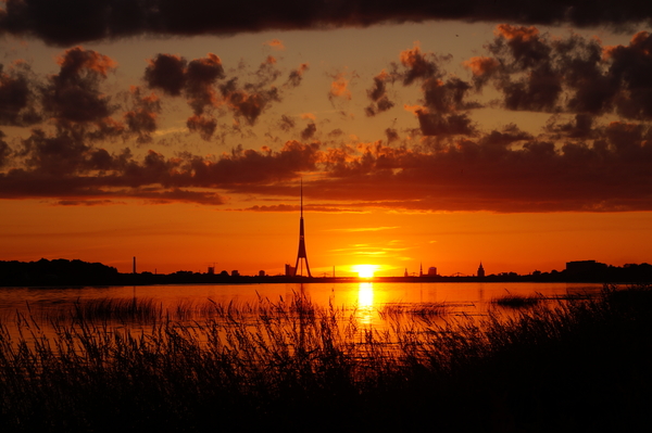 Закат Рига | Пикабу