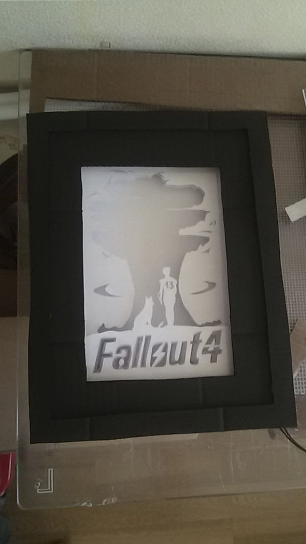 Lightbox on the theme of Fallout - My, Lightbox, With your own hands, Do it yourself, Fallout, Post apocalypse, Longpost