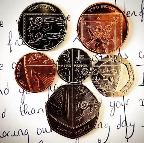 Coins that form a shield - Coin, pence, Shield, Great Britain